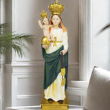 Maxbell Virgin Mary Jesus Statue Collection Religious for Bookshelf Tabletop Cabinet