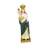 Maxbell Virgin Mary Jesus Statue Collection Religious for Bookshelf Tabletop Cabinet