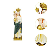 Maxbell Virgin Mary Jesus Statue Collection Religious for Bookshelf Tabletop Cabinet