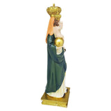 Maxbell Virgin Mary Jesus Statue Collection Religious for Bookshelf Tabletop Cabinet