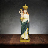 Maxbell Virgin Mary Jesus Statue Collection Religious for Bookshelf Tabletop Cabinet
