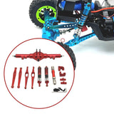 Maxbell 1/12 RC Car Metal Upgrade Kits Suit Rear Axle Fixtures for 12427 12429 Truck Red