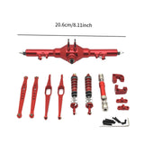 Maxbell 1/12 RC Car Metal Upgrade Kits Suit Rear Axle Fixtures for 12427 12429 Truck Red