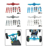 Maxbell 1/12 RC Car Metal Upgrade Kits Suit Rear Axle Fixtures for 12427 12429 Truck Red