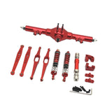 Maxbell 1/12 RC Car Metal Upgrade Kits Suit Rear Axle Fixtures for 12427 12429 Truck Red