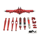 Maxbell 1/12 RC Car Metal Upgrade Kits Suit Rear Axle Fixtures for 12427 12429 Truck Red