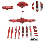 Maxbell 1/12 RC Car Metal Upgrade Kits Suit Rear Axle Fixtures for 12427 12429 Truck Red