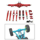 Maxbell 1/12 RC Car Metal Upgrade Kits Suit Rear Axle Fixtures for 12427 12429 Truck Red