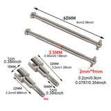 Maxbell 1:16 Scale RC Car Drive Shafts Metal for 16101Pro/16102Pro/16103Pro/16201Pro 6311