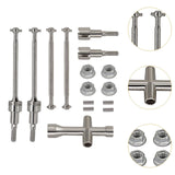 Maxbell 1:16 Scale RC Car Drive Shafts Metal for 16101Pro/16102Pro/16103Pro/16201Pro 6312