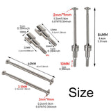 Maxbell 1:16 Scale RC Car Drive Shafts Metal for 16101Pro/16102Pro/16103Pro/16201Pro 6312