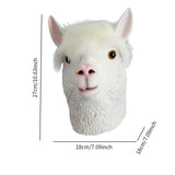 Maxbell Alpaca Mask Novelty Fancy Dress Animal Mask for Carnival Christmas Birthday