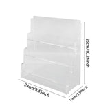 Maxbell 2xSport Cards Display Shelf Sleeved Trading Cards Display Stand for Retail