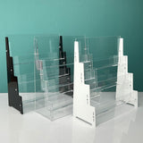 Maxbell 2xSport Cards Display Shelf Sleeved Trading Cards Display Stand for Retail
