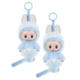 Maxbell Labubu Plush Keychain Pendant Toy Cartoon with Keyring Accessories Plush Toy THE MONSTERS