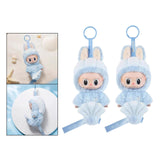 Maxbell Labubu Plush Keychain Pendant Toy Cartoon with Keyring Accessories Plush Toy THE MONSTERS