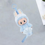 Maxbell Labubu Plush Keychain Pendant Toy Cartoon with Keyring Accessories Plush Toy THE MONSTERS