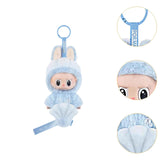 Maxbell Labubu Plush Keychain Pendant Toy Cartoon with Keyring Accessories Plush Toy POR MART