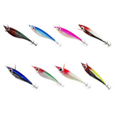 Maxbell Luminous Squid Jigs Hook Glow Float Minnow Lure for All Waters Freshwater red green