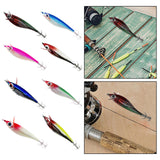 Maxbell Luminous Squid Jigs Hook Glow Float Minnow Lure for All Waters Freshwater red green
