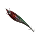 Maxbell Luminous Squid Jigs Hook Glow Float Minnow Lure for All Waters Freshwater red green