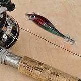 Maxbell Luminous Squid Jigs Hook Glow Float Minnow Lure for All Waters Freshwater red green