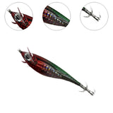 Maxbell Luminous Squid Jigs Hook Glow Float Minnow Lure for All Waters Freshwater red green