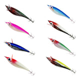 Maxbell Luminous Squid Jigs Hook Glow Float Minnow Lure for All Waters Freshwater red green