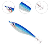 Maxbell Luminous Squid Jigs Hook Glow Float Minnow Lure for All Waters Freshwater light blue