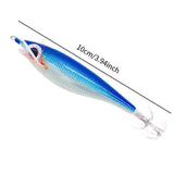 Maxbell Luminous Squid Jigs Hook Glow Float Minnow Lure for All Waters Freshwater light blue