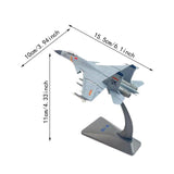 Maxbell 1/144 J 15 Fighter Plane Gift Alloy Aircraft Model for Cabinet Home Bookshelf