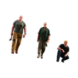 Maxbell 3 Pieces 1:64 Model People Figures for DIY Projects Miniature Scene Railways