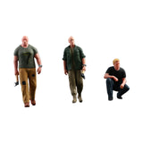 Maxbell 3 Pieces 1:64 Model People Figures for DIY Projects Miniature Scene Railways