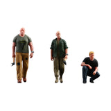 Maxbell 3 Pieces 1:64 Model People Figures for DIY Projects Miniature Scene Railways