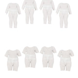 Maxbell 4x 1:12 Dolls Clothes Set Scene Photo Prop Base Layer Shirt for Gsc BJD Doll long sleeved suit