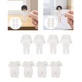Maxbell 4x 1:12 Dolls Clothes Set Scene Photo Prop Base Layer Shirt for Gsc BJD Doll long sleeved suit