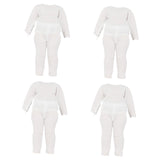 Maxbell 4x 1:12 Dolls Clothes Set Scene Photo Prop Base Layer Shirt for Gsc BJD Doll long sleeved suit