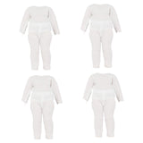 Maxbell 4x 1:12 Dolls Clothes Set Scene Photo Prop Base Layer Shirt for Gsc BJD Doll long sleeved suit