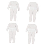 Maxbell 4x 1:12 Dolls Clothes Set Scene Photo Prop Base Layer Shirt for Gsc BJD Doll long sleeved suit