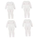 Maxbell 4x 1:12 Dolls Clothes Set Scene Photo Prop Base Layer Shirt for Gsc BJD Doll long sleeved suit