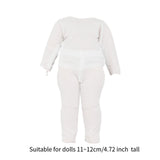 Maxbell 4x 1:12 Dolls Clothes Set Scene Photo Prop Base Layer Shirt for Gsc BJD Doll long sleeved suit