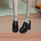 Maxbell 1/6 BJD Doll Fashion Shoes Handmade Toys for 12 inch Female Soldiers Figures Black