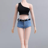 Maxbell 1/6 Scale Female Clothes Set with Belt Doll Clothes for 12inch Action Figure