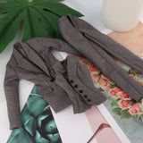 Maxbell 3x 1:6 Female Figure Doll Clothes for 12 inch Dress up Female Action Figures Gray