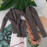 Maxbell 3x 1:6 Female Figure Doll Clothes for 12 inch Dress up Female Action Figures Gray