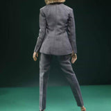 Maxbell 3x 1:6 Female Figure Doll Clothes for 12 inch Dress up Female Action Figures Gray