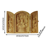 Maxbell Buddha King Buddha Lightweight Handmade Carving Home Decor Sitting Statue Desk