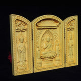 Maxbell Western Three Saint Figurine Lifelike Vivid Crafts Desk Miniature Sculpture