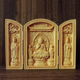 Maxbell Western Three Saint Figurine Lifelike Vivid Crafts Desk Miniature Sculpture