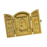 Maxbell Western Three Saint Figurine Lifelike Vivid Crafts Desk Miniature Sculpture